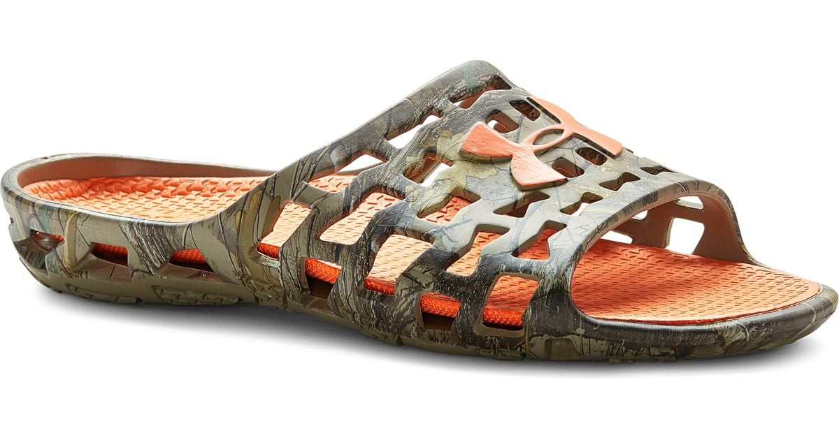 Under Armour Men s Ua Mavrix Camo Sl Sandals in Brown for Men Lyst